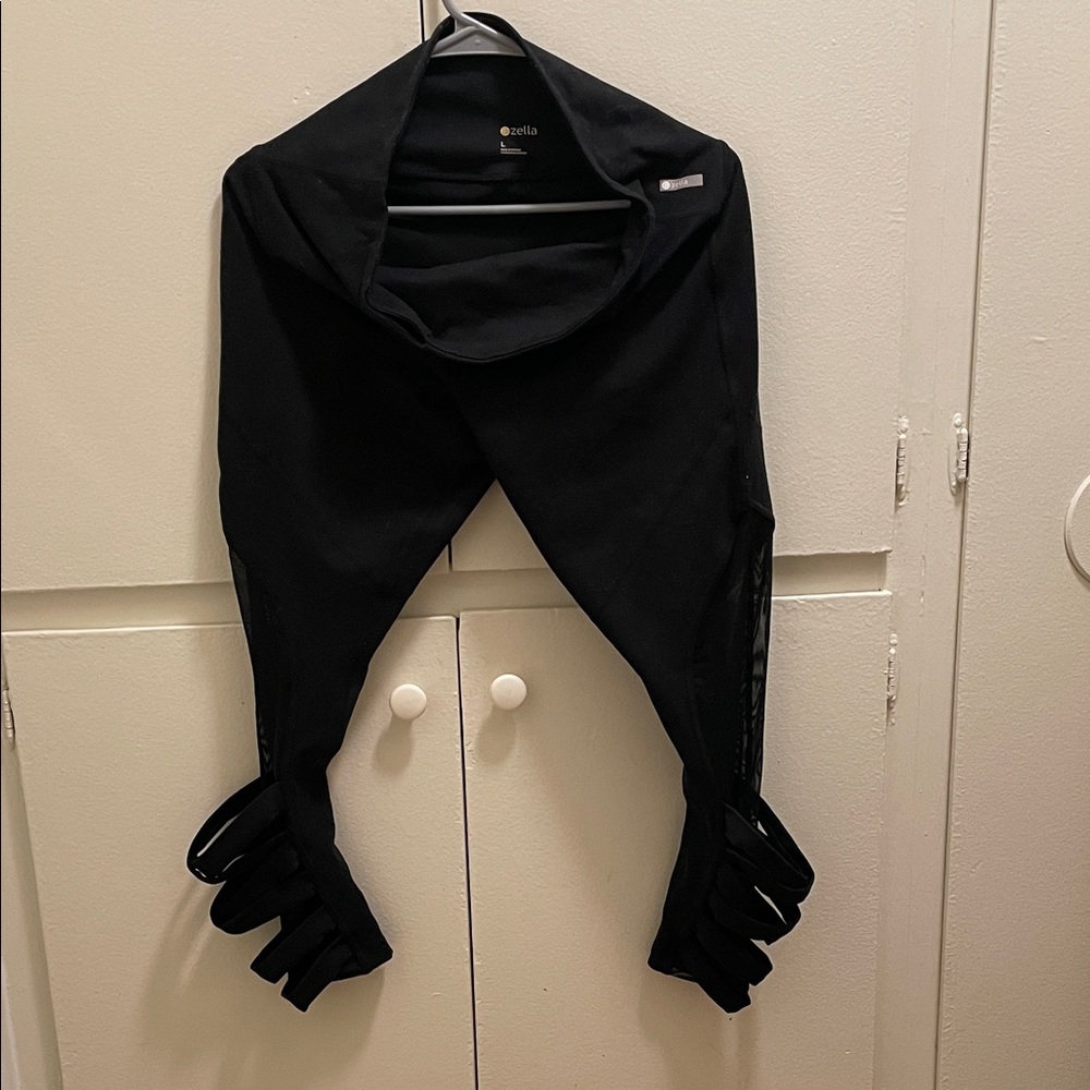 Zella Black Leggings with Unique Cutout Design